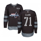 Adidas Washington Capitals #71 Kody Clark Authentic Black 1917-2017 100th Anniversary NHL Jersey