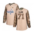 Adidas Washington Capitals #71 Kody Clark Authentic Camo Veterans Day Practice NHL Jersey