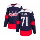 Adidas Washington Capitals #71 Kody Clark Authentic Navy Blue 2018 Stadium Series NHL Jersey