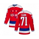 Adidas Washington Capitals #71 Kody Clark Premier Red Alternate NHL Jersey