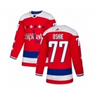 Adidas Washington Capitals #77 T.J. Oshie Authentic Red Alternate NHL Jersey