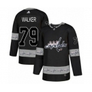 Adidas Washington Capitals #79 Nathan Walker Authentic Black Team Logo Fashion NHL Jersey