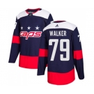 Adidas Washington Capitals #79 Nathan Walker Authentic Navy Blue 2018 Stadium Series NHL Jersey