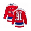 Adidas Washington Capitals #91 Tyler Graovac Authentic Red Alternate NHL Jersey