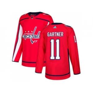 Men Adidas Washington Capitals #11 Mike Gartner Red Home Authentic Stitched NHL Jersey