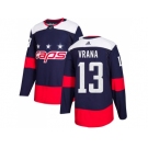 Men Adidas Washington Capitals #13 Jakub Vrana Navy Authentic 2018 Stadium Series Stitched NHL Jersey