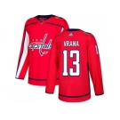 Men Adidas Washington Capitals #13 Jakub Vrana Red Home Authentic Stitched NHL Jersey