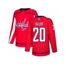 Men Adidas Washington Capitals #20 Lars Eller Red Home Authentic Stitched NHL Jersey