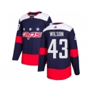 Men Adidas Washington Capitals #43 Tom Wilson Navy Authentic 2018 Stadium Series Stitched NHL Jersey