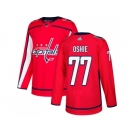 Men Adidas Washington Capitals #77 T.J Oshie Red Home Authentic Stitched NHL Jersey