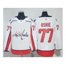 Men Adidas Washington Capitals #77 T.J. Oshie White Road Authentic Stitched NHL Jersey