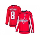 Men Adidas Washington Capitals #8 Alex Ovechkin Red Home Authentic Stitched NHL Jersey