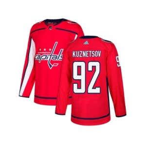 Men Adidas Washington Capitals #92 Evgeny Kuznetsov Red Home Authentic Stitched NHL Jersey