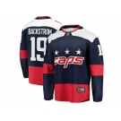 Men Washington Capitals #19 Nicklas Backstrom Fanatics Branded Navy 2018 NHL Stadium Series Breakaway Stitched NHL Jersey