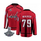 Men Washington Capitals #79 Nathan Walker Fanatics Branded Red Home Breakaway 2018 Stanley Cup Final Champions NHL Jersey