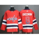 Men's Capitals #8 Alex Ovechkin Red Drift Fashion Stitched Hockey Hockey Jersey