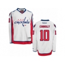 Men's Reebok Washington Capitals #10 Brett Connolly Authentic White Away NHL Jersey