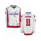 Men's Reebok Washington Capitals #11 Mike Gartner Premier White Away NHL Jersey