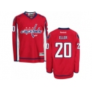 Men's Reebok Washington Capitals #20 Lars Eller Authentic Red Home NHL Jersey