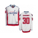 Men's Reebok Washington Capitals #30 Ilya Samsonov Authentic White Away NHL Jersey