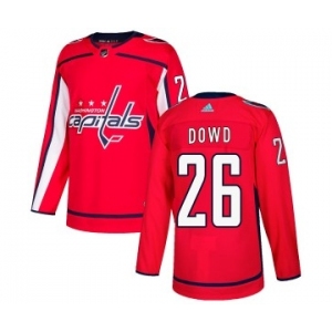 Men's Washington Capitals #26 Nic Dowd Adidas Authentic Home Jersey - Red
