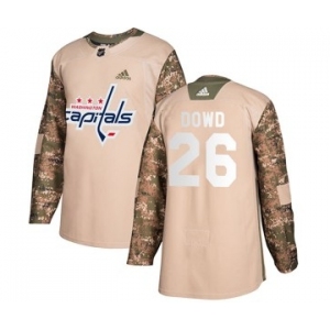 Men's Washington Capitals #26 Nic Dowd Adidas Authentic Veterans Day Practice Jersey - Camo