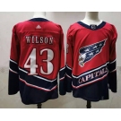 Men's Washington Capitals #43 Tom Wilson Red Retro 2020 Hockey Jersey