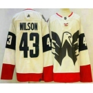 Men's Washington Capitals #43 Tom Wilson White 2023 Stadium Series Stitched Jersey