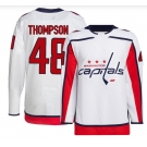Men's Washington Capitals #48 Logan Thompson Authentic White Away Jersey