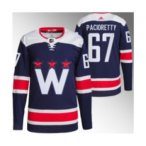 Men's Washington Capitals #67 Max Pacioretty Navy Stitched Jersey