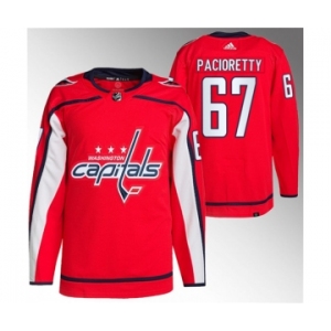 Men's Washington Capitals #67 Max Pacioretty Red Stitched Jersey