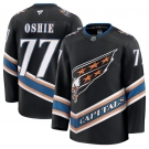 Men's Washington Capitals #77 TJ Oshie Black 2024-25 Alternate Stitched Hockey Jersey