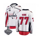 Men's Washington Capitals #77 T.J. Oshie Fanatics Branded White Away Breakaway 2018 Stanley Cup Final NHL Jersey