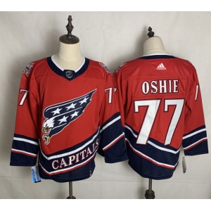 Men's Washington Capitals #77 T.J. Oshie Red Retro 2020 Hockey Jersey