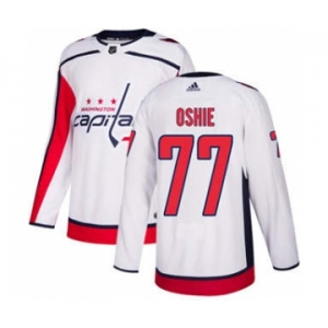 Men's Washington Capitals #77 T.J. Oshie White Road Stitched Hockey Jersey