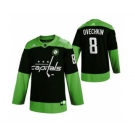 Men's Washington Capitals #8 Alexander Ovechkin Green Hockey Fight nCoV Limited Hockey Jersey