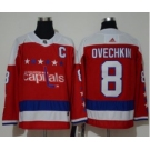 Men's Washington Capitals #8 Alexander Ovechkin Red Alternate Jersey