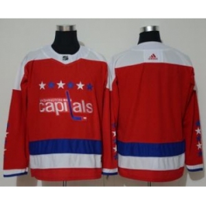 Men's Washington Capitals Blank Red Alternate Jersey