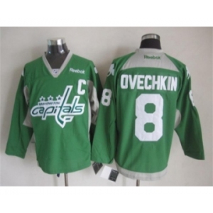 NHL Washington Capitals #8 alex Ovechkin green jerseys