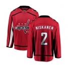 Washington Capitals #2 Matt Niskanen Fanatics Branded Red Home Breakaway NHL Jersey