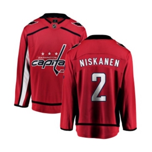 Washington Capitals #2 Matt Niskanen Fanatics Branded Red Home Breakaway NHL Jersey