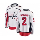 Washington Capitals #2 Matt Niskanen Fanatics Branded White Away Breakaway NHL Jersey