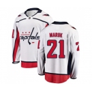 Washington Capitals #21 Dennis Maruk Fanatics Branded White Away Breakaway NHL Jersey