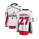 Washington Capitals #27 Alexander Alexeyev Fanatics Branded White Away Breakaway NHL Jersey