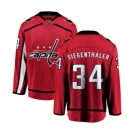 Washington Capitals #34 Jonas Siegenthaler Fanatics Branded Red Home Breakaway NHL Jersey