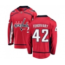 Washington Capitals #42 Martin Fehervary Fanatics Branded Red Home Breakaway NHL Jersey