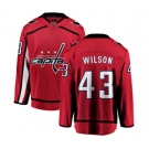 Washington Capitals #43 Tom Wilson Fanatics Branded Red Home Breakaway NHL Jersey