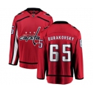 Washington Capitals #65 Andre Burakovsky Fanatics Branded Red Home Breakaway NHL Jersey