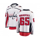 Washington Capitals #65 Andre Burakovsky Fanatics Branded White Away Breakaway NHL Jersey