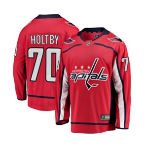 Washington Capitals #70 Braden Holtby Fanatics Branded Red Home Breakaway NHL Jersey